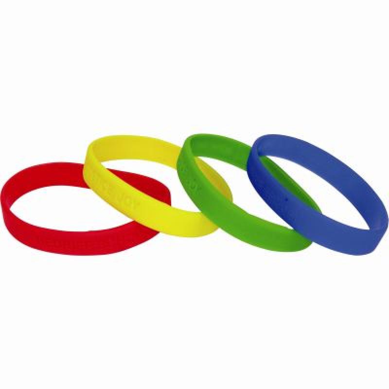 Image of Adult Silicone Wristband (UK Stock: Available In Red, Blue, Green Or Yellow)