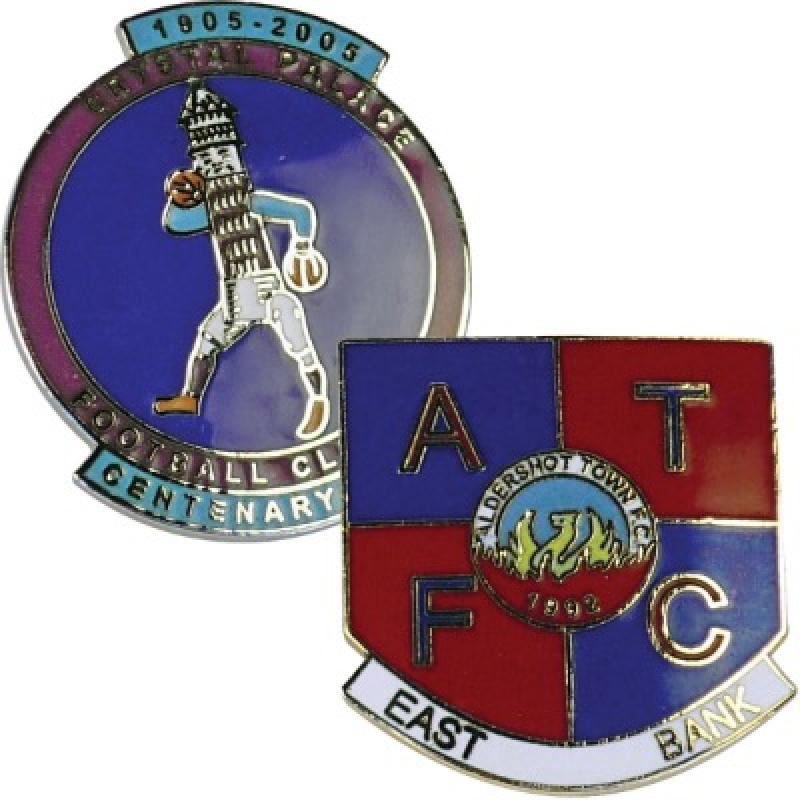 Image of Stamped Iron Hard Enamel Badge (20mm)