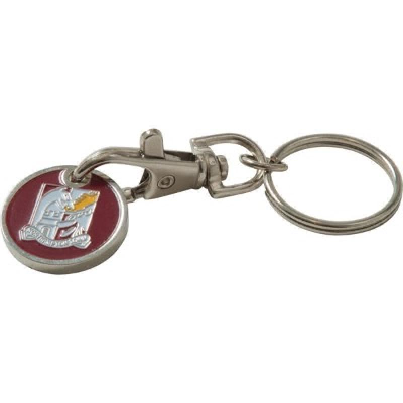 Image of Trolley Coin Keyring (Stamped Iron Soft Enamel Infill)