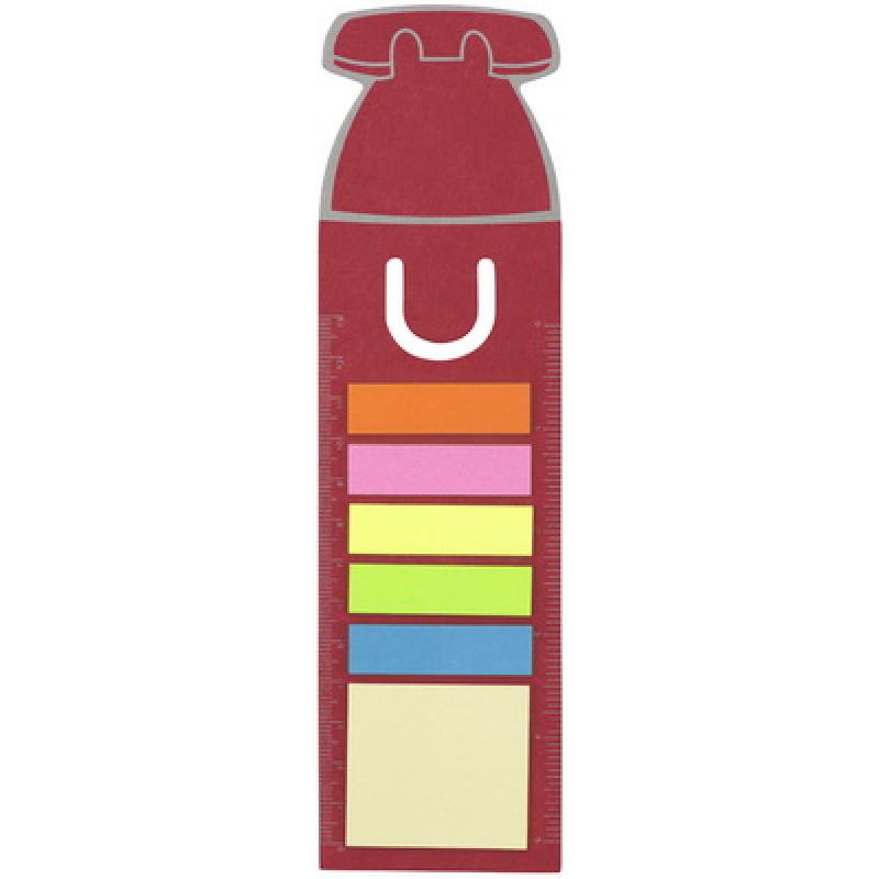 Image of House shaped bookmark and sticky notes.