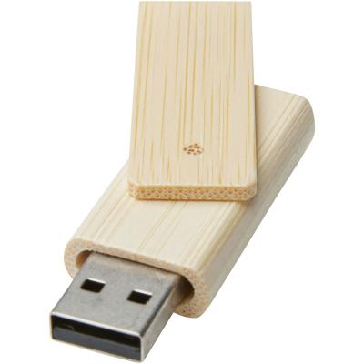 Image of Rotate 8GB bamboo USB flash drive