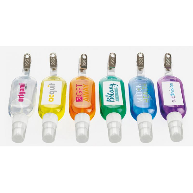 Image of Promotional Waterless Hand Sanitiser with Clip
