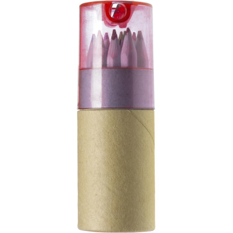 Image of Colour pencils with sharpener