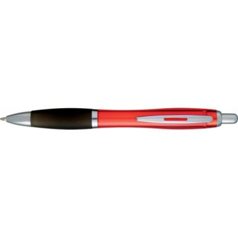 Image of Nash ballpoint pen with coloured barrel and black grip