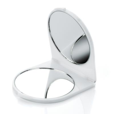Image of White Plastic Compact Mirror