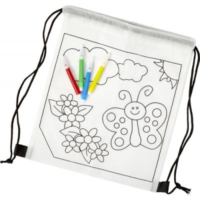 Image of Printed Drawing Panel Nonwoven (80gr) backpack