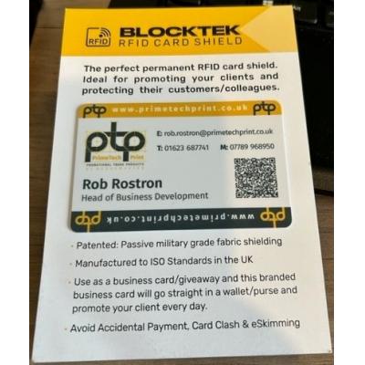 Image of BlockTek Brandable Patented RFID/NFC Contactless Card Shields